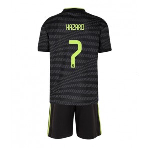 Real Madrid Eden Hazard #7 kläder Barn 2022-23 Tredje Tröja Kortärmad (+ korta byxor)